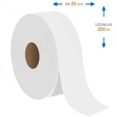 20 mm x 200 m Orta Yıkama Japon Akmaz