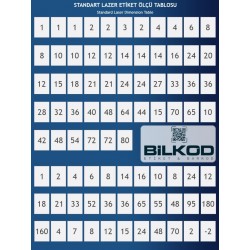 210 x 148,5 mm  Lazer Etiket